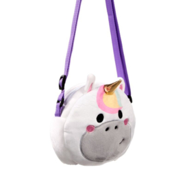 Crossbody knuffel tas eenhoorn