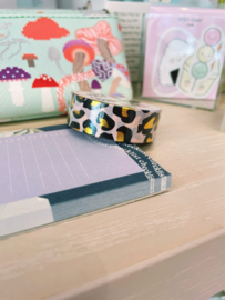 Washi tape cheetah roze goud