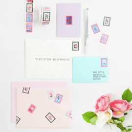 Rico Design post stickers op rol La Vie en Rose