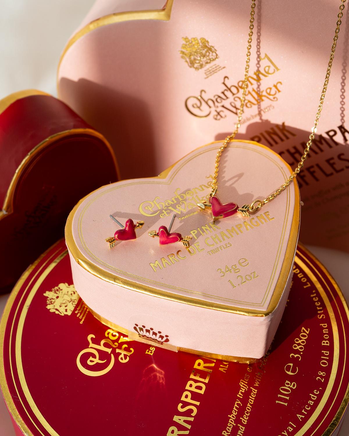 Fable England Lovestruck Heart oorbellen