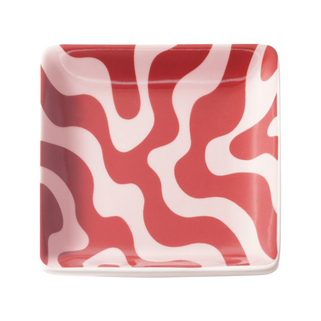 Schaaltje square wave rood roze
