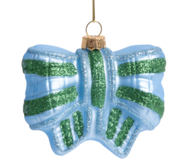&Klevering ornament strik blauw groen