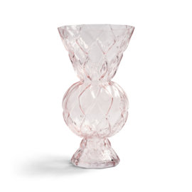 &Klevering Rhombic glass vaas roze