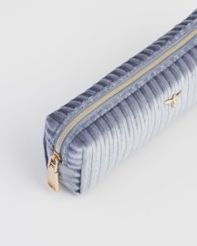 Fable England blue corduroy pencil case