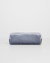 Fable England blue corduroy pencil case
