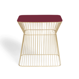 Bold Monkey No Offence side table wine red