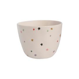 ATLITW grote witte kop gekleurde sterren