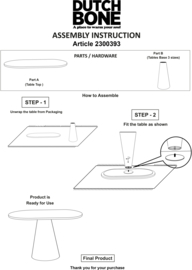 Dutchbone coffee table Jared