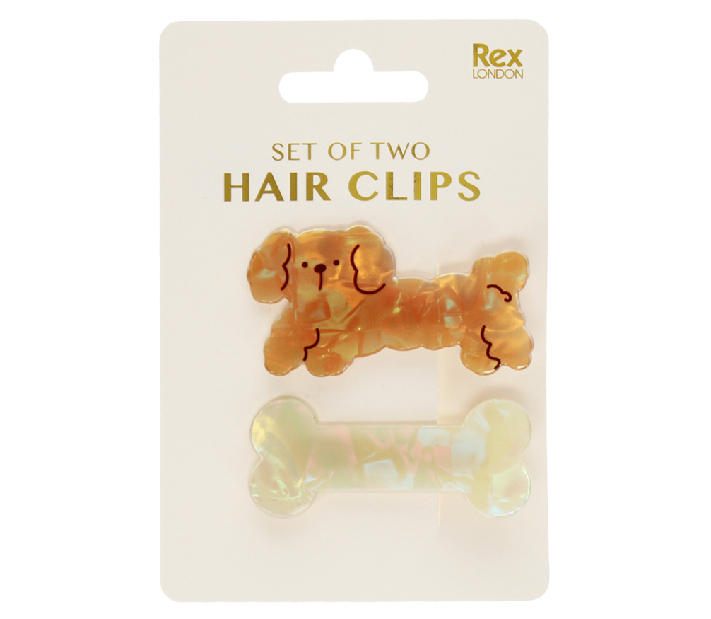 Rex London haarspeldjes dog and bone