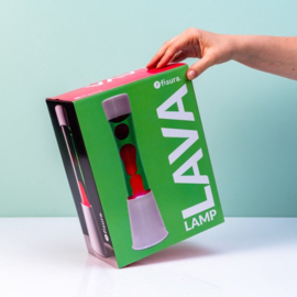 Lava lamp wit groen rood