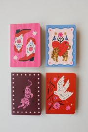 ATLITW Mini softcover notitieboekje Western Boots