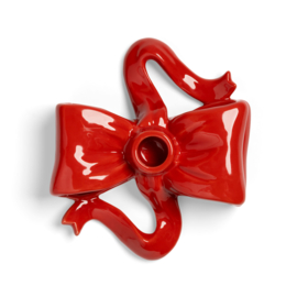 &Klevering kandelaar ribbon strik rood
