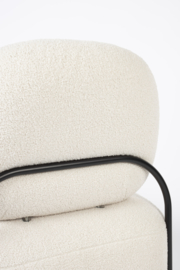 Polly lounge chair ivoor teddy