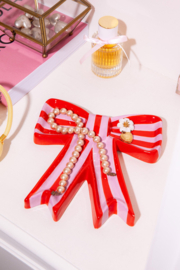 Doiy bow trinket tray strik