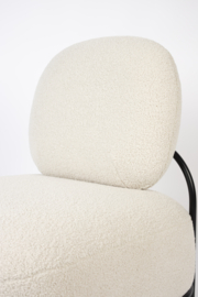 Polly lounge chair ivoor teddy