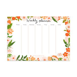 Muchable weekplanner bloemen