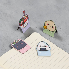 Magnetische boekenleggers ramen & sushi