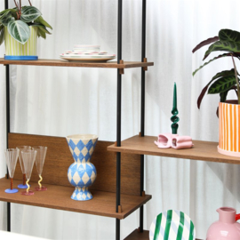 &Klevering kandelaar ribbon strik roze