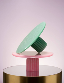 Vondels cake stand resin pink