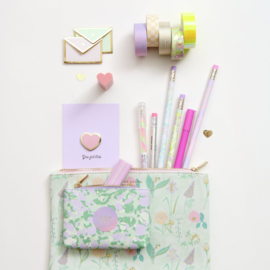 Rico Design etui sky gemarmerd groen lila
