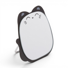 Staande reisspiegel zwarte kat met hoesje