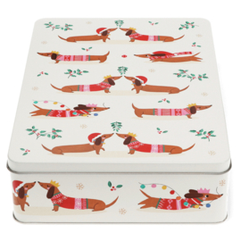 Rex London voorraadblik festive kerst teckels