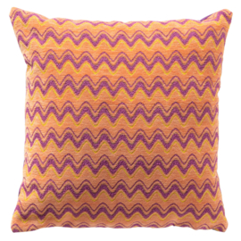 Kussen Aldo zigzag melon orange purple