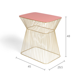 Bold Monkey No Offence side table old pink