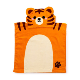 Badcape poncho tijger