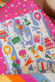 Stickervel party time