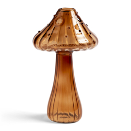 &Klevering vaas mushroom bruin