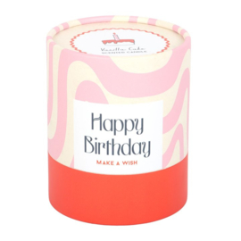 Geurkaars happy birthday vanilla cake