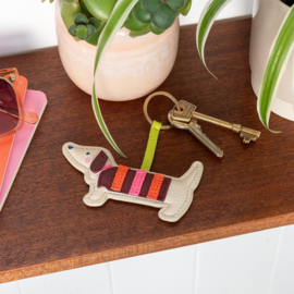 Rex London teckel sleutelhanger