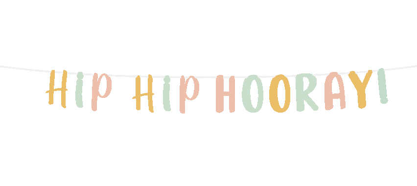 Papieren slinger hip hip hooray!