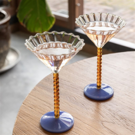 &Klevering champagne coupe set perle amber