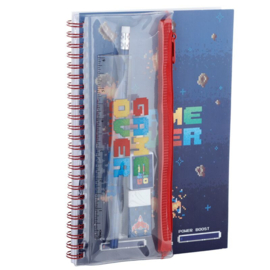 Game over 6-delige stationery set