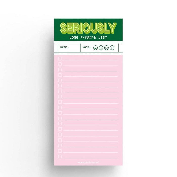 Studio Inktvis notitieblok seriously long list