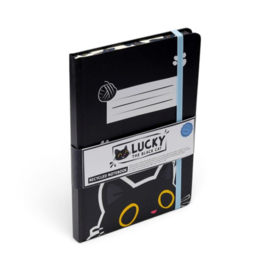 Notitieboek Lucky the black cat
