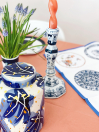 &Klevering candle holder Delftware