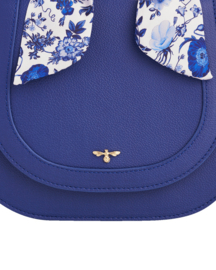 Fable England blue Agnes top handle saddle bag