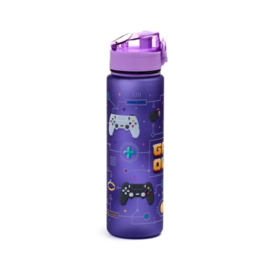 Drinkfles pop top game over paars