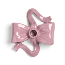 &Klevering kandelaar ribbon strik roze