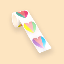 Wowgoods hearts stickers op rol