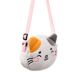 Crossbody knuffel tas kat