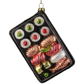 Kerst ornament sushi box