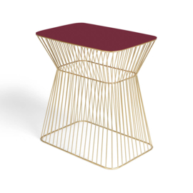 Bold Monkey No Offence side table wine red