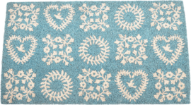 Rex London deurmat blue friendship