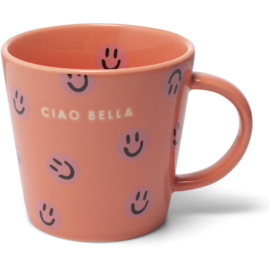 Vondels tea cup 350 ml ciao bella coral
