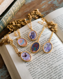 Fable England pet portraits ginger cat ketting