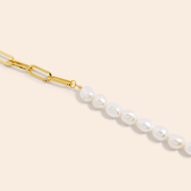 Rebelle Amsterdam double bracelet pearls